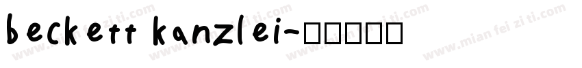 beckett kanzlei字体转换